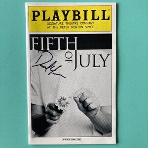 David Harbour (Only) Signed Playbill Playbill Fifth of July Robert Sean Leonard